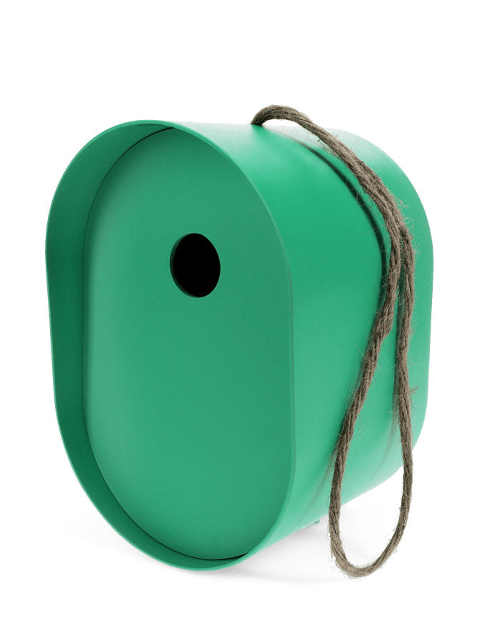 Oval Bamboo Birdhouse Green – joyful toys & games for little ones at C&K, an independent lifestyle store in Settle.