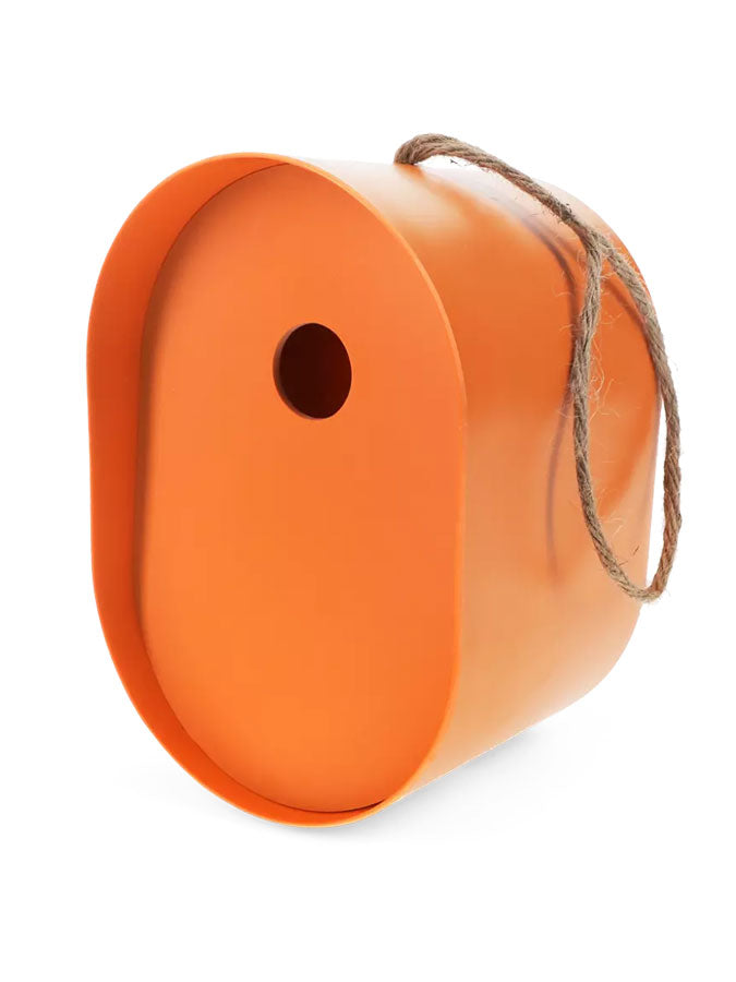 Oval Bamboo Birdhouse Orange – joyful toys & games for little ones at C&K, an independent lifestyle store in Settle.
