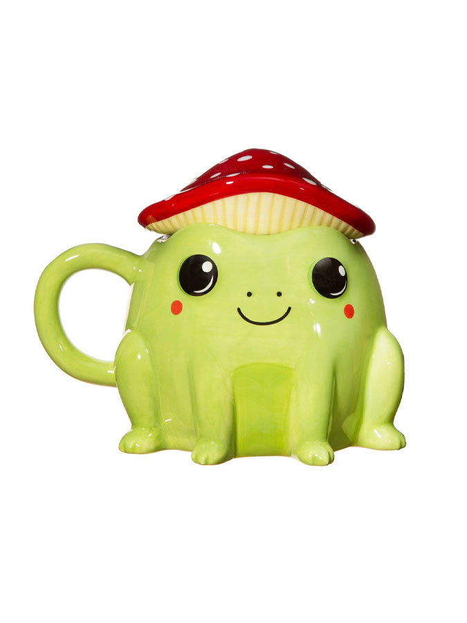Fergus Frog Mug With Mushroom Lid – thoughtful gifts and beautiful finds from C&K, an independent lifestyle store in Settle.
