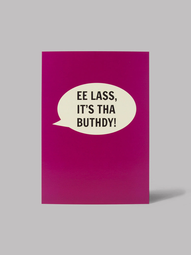 Ee Lass It's Tha Buthdy! Card - Car & Kitchen