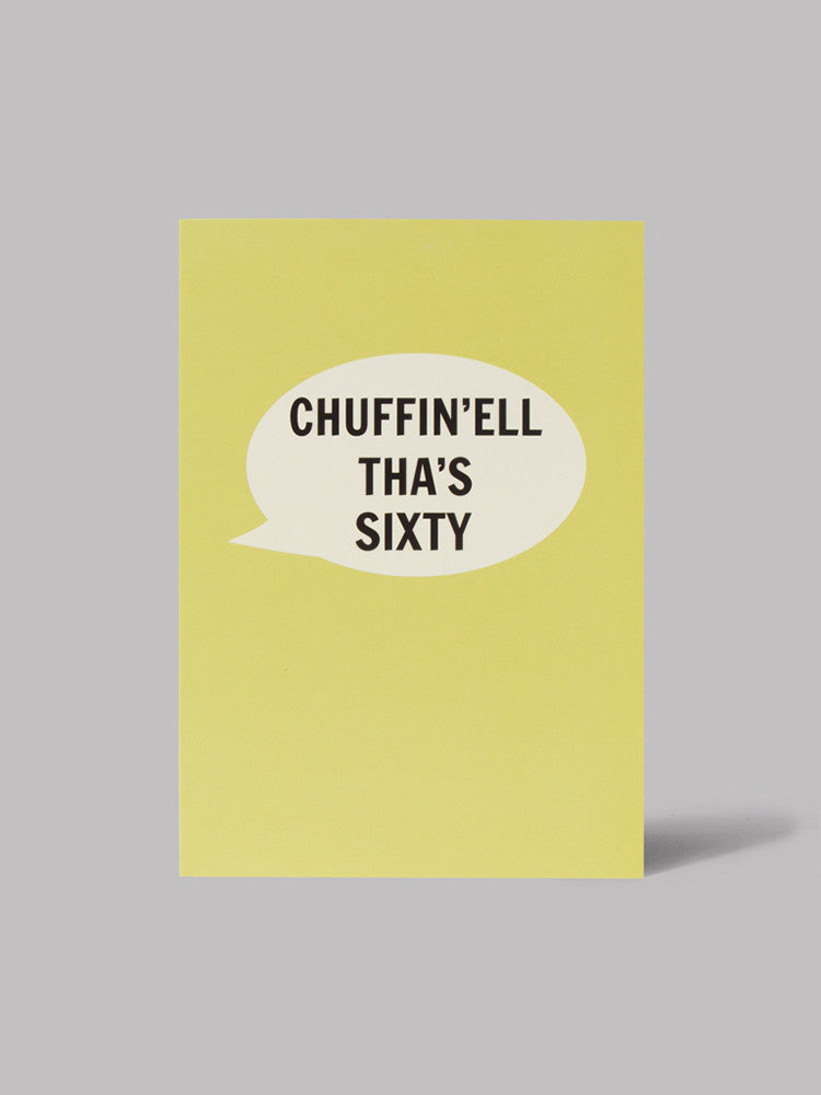 Chuffin'ell Tha's Sixty Card - Car & Kitchen
